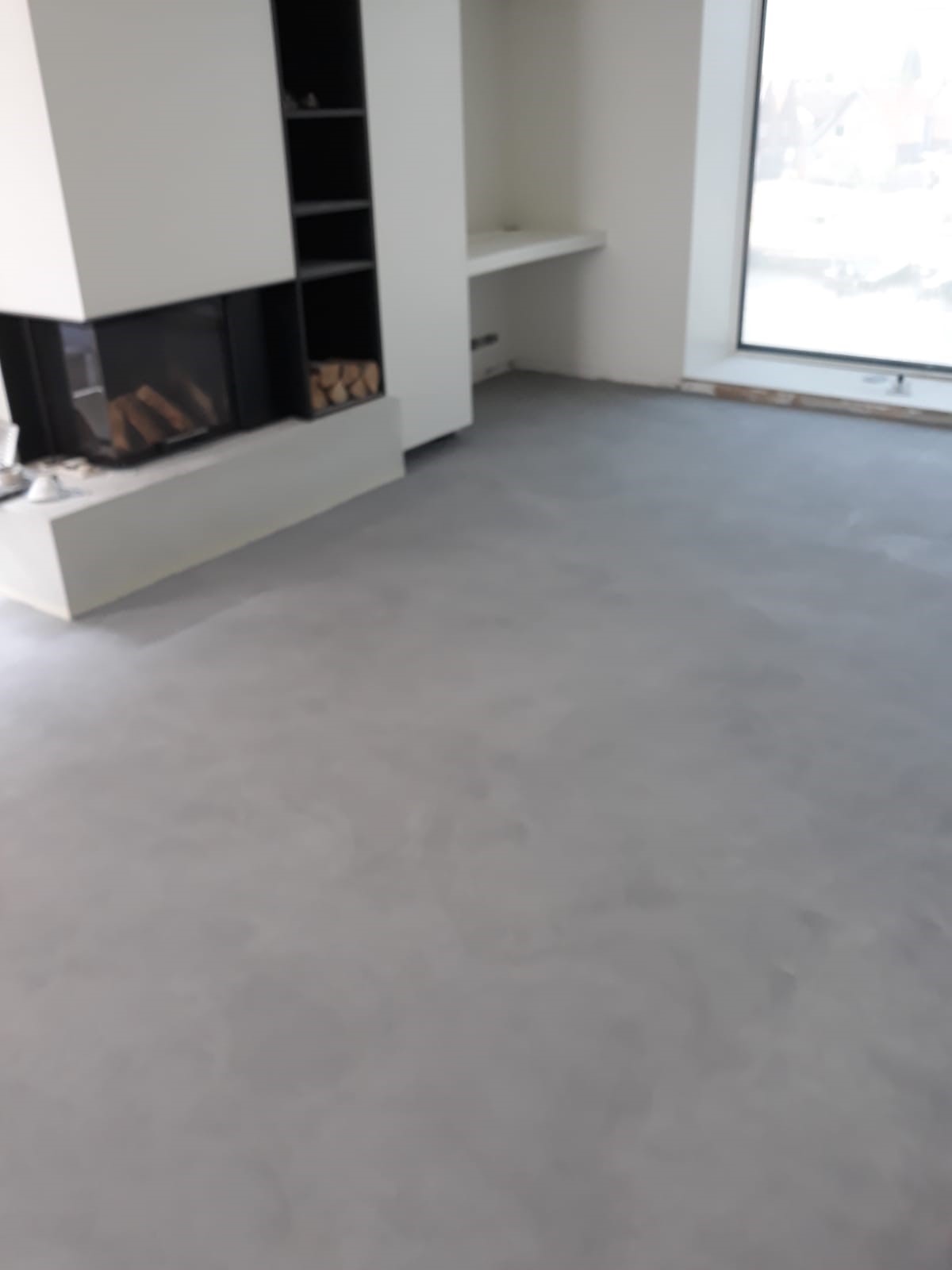 beton cire woonkamer